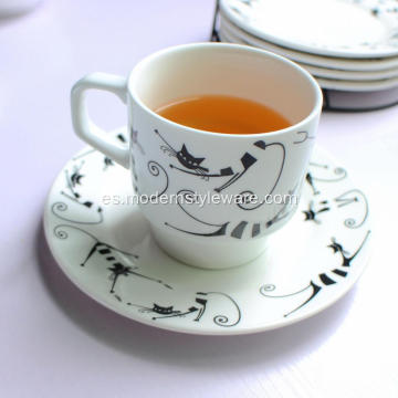 Porcelana blanca tazas taza de café cerámica